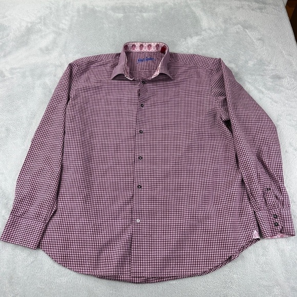 Robert Graham Button Up Long Sleeve Shirt Men's XL